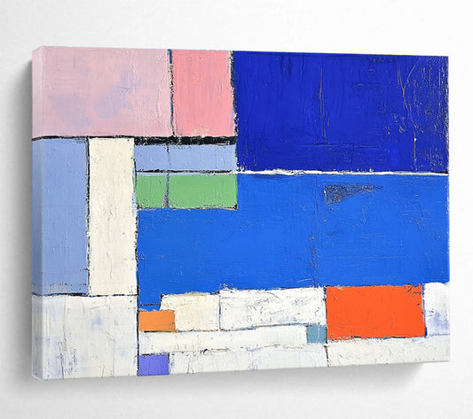 Vibrant Cubist - Style Art for Bohemian Living Room & Art - Centric Café SC169