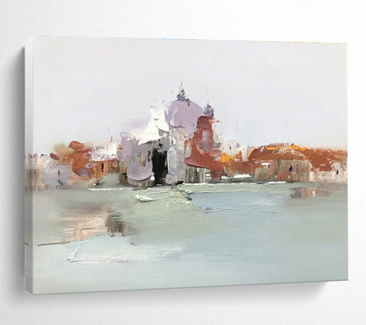 Soft - Edged Architecture Art for Relaxation - First Coastal Café DLZ3017