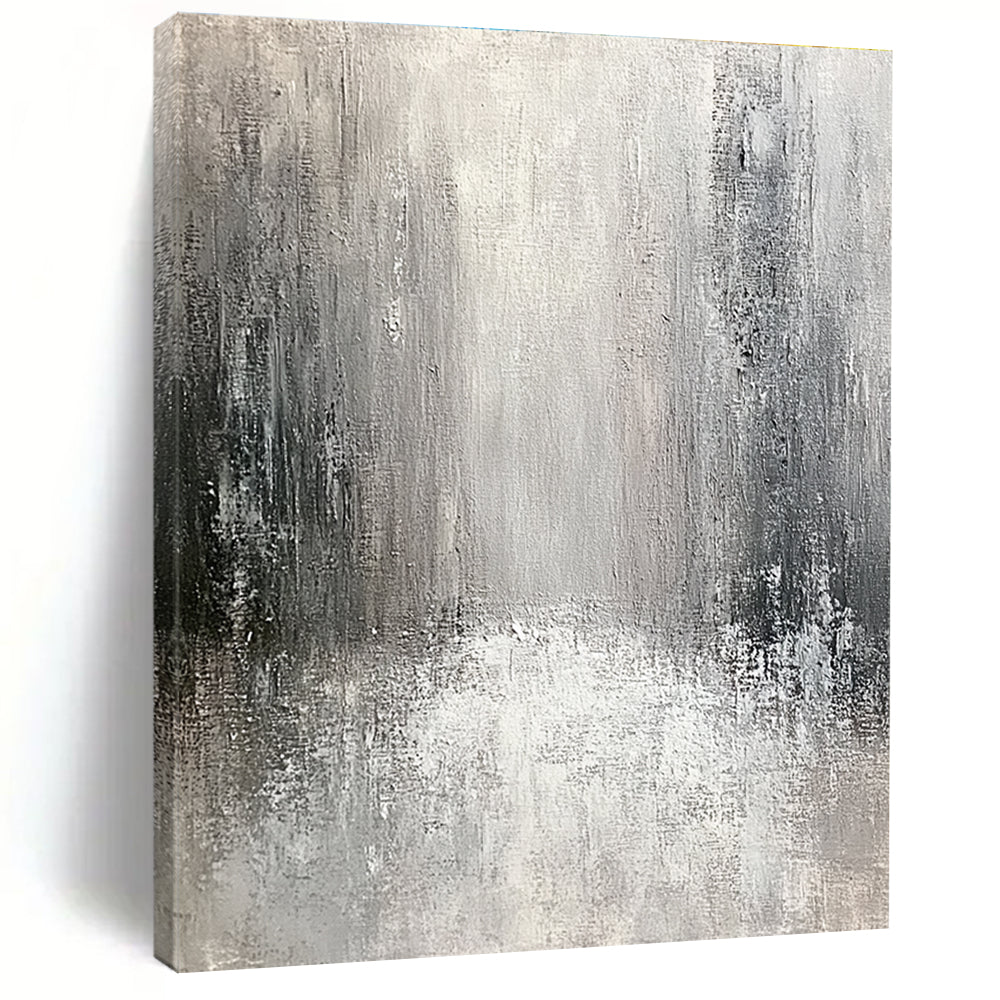 Monochromatic Gray Abstract for Modern Art Space & Minimalist Home Office STSC267