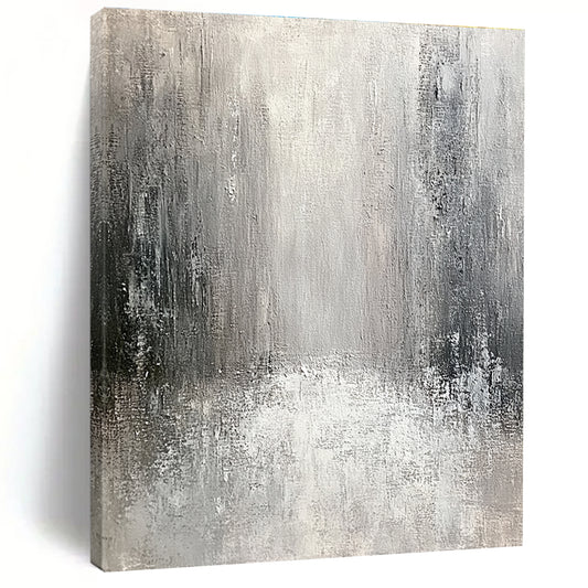 Monochromatic Gray Abstract for Modern Art Space & Minimalist Home Office STSC267