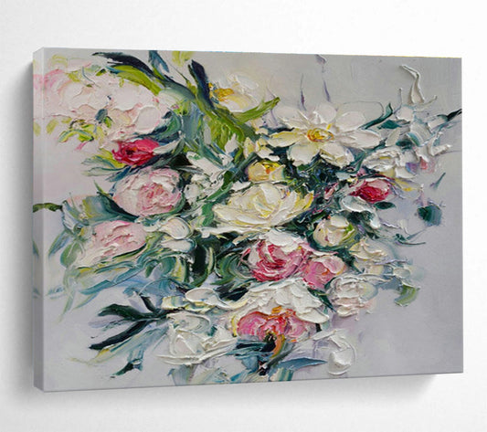 Impasto Flower Bouquet Art for Romantic Wedding Venue DLZ3045