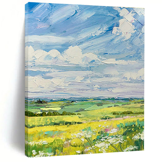 Pastoral Landscape Oil Painting for Country Inn & Nature Reserve Visitor Center DLZ1057