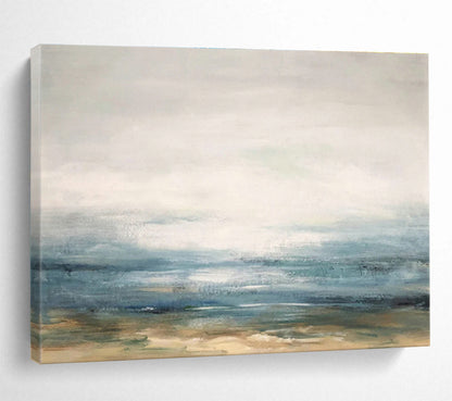 Sea View Abstract Art for Coastal Home Studies DLZ2558