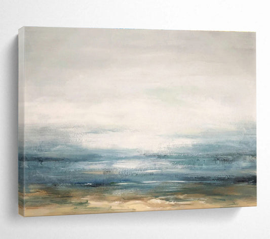 Sea View Abstract Art for Coastal Home Studies DLZ2558