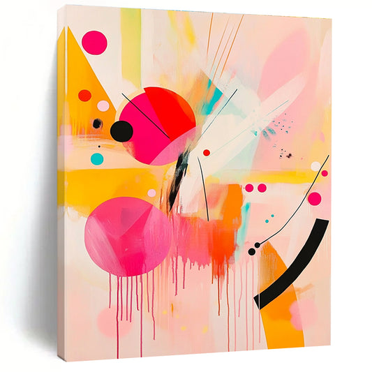 Colorful Drip Abstract for Modern Art Gallery & Trendy Café STSC790