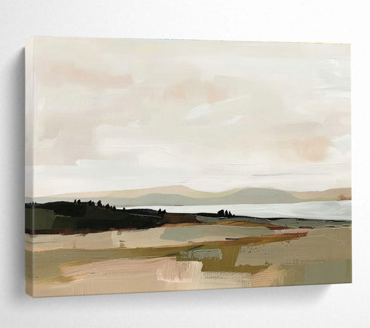 Minimalist Landscape Abstract Art for Scandinavian - Style Dining Areas DLZ2626