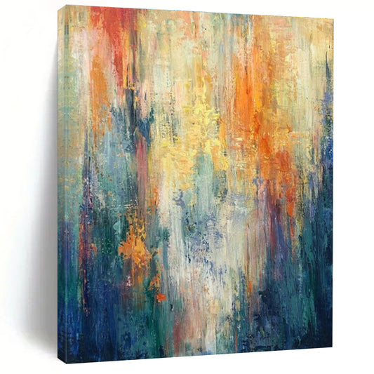Colorful Vertical Lines Abstract Art for Dance Studio & Creative Office DLZ0632