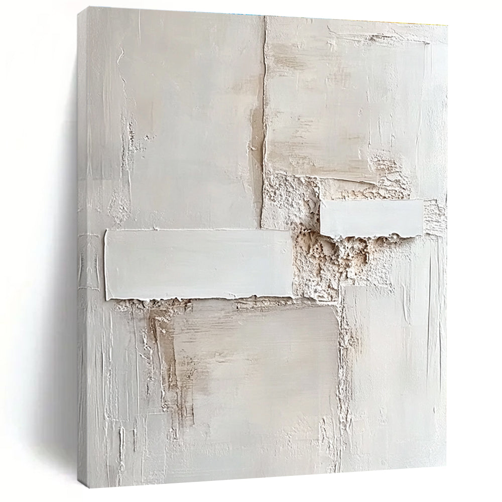 Textured White Abstract for Contemporary Art Gallery & Minimalist Spa STSC1157