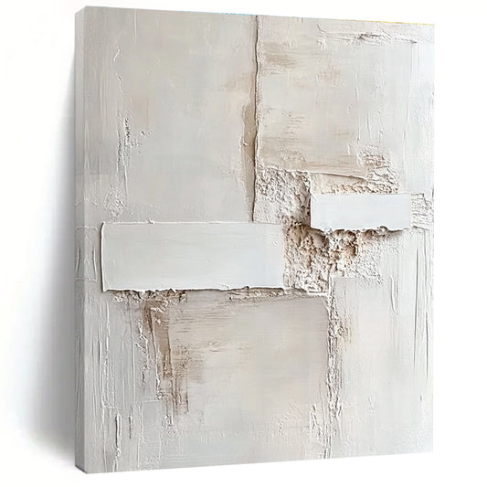 Textured White Abstract for Contemporary Art Gallery & Minimalist Spa STSC1157