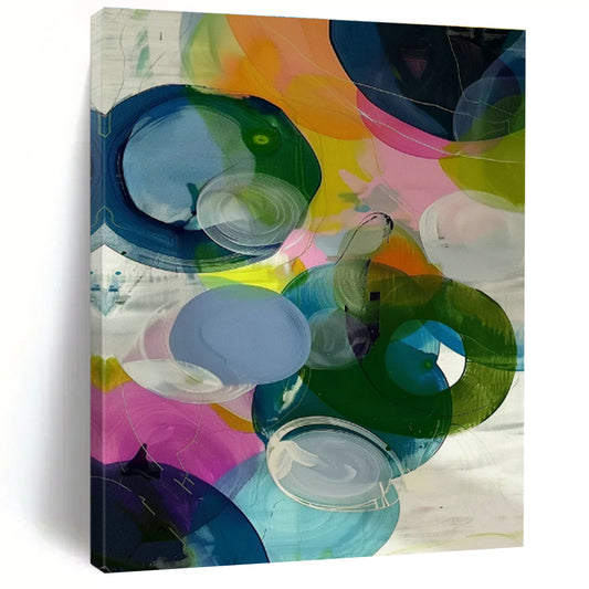 Colorful Circle Abstract Art for Kids’ Playroom & Modern Art Gallery Pop - Up DLZ1006