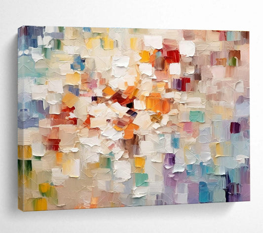 Colorful Block Abstract Art for Contemporary Art Gallery Feature Walls DLZ3246