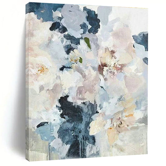 Soft - Toned Floral Still Life for Shabby - Chic Tea Parlor & Feminine Boudoir DLZ0936