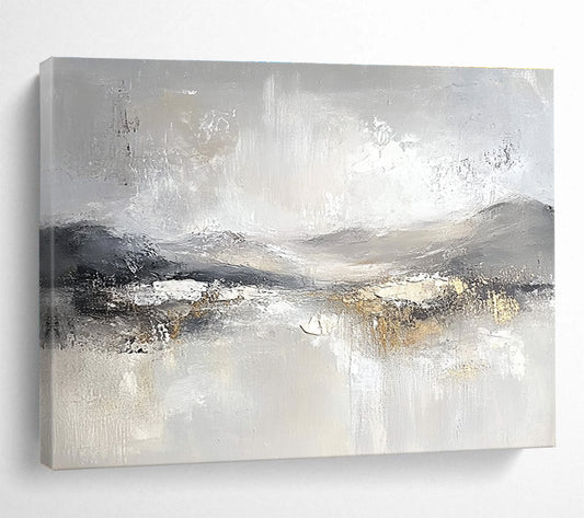 Gray Tonal Landscape Art for Industrial - Chic Café & Monochrome Art Gallery SC083