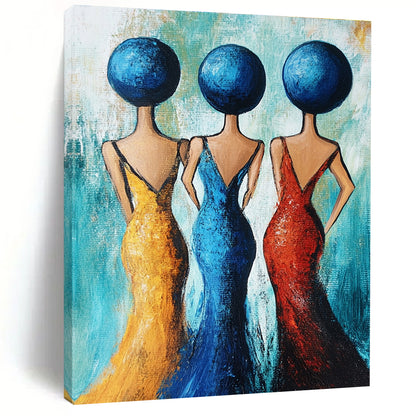 Vibrant Figurative Art for Girls’ Dorm & Cultural Center STSC005
