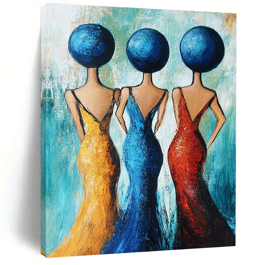 Vibrant Figurative Art for Girls’ Dorm & Cultural Center STSC005