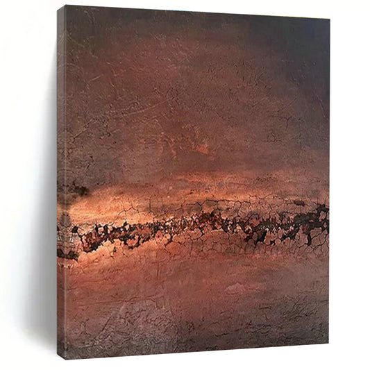Brown - Texture Art for Rustic Steakhouse Dining Walls DLZ0190