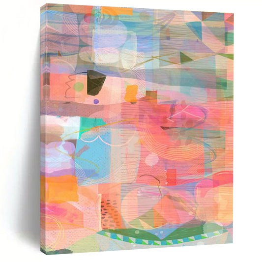 Colorful Geometric Art for Modern Office Breakout Spaces DLZ0163