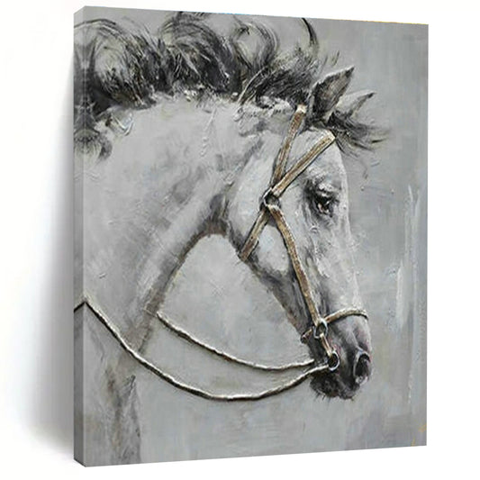 Horse Portrait Art for Equestrian Club & Classic Home Study DLZ2034