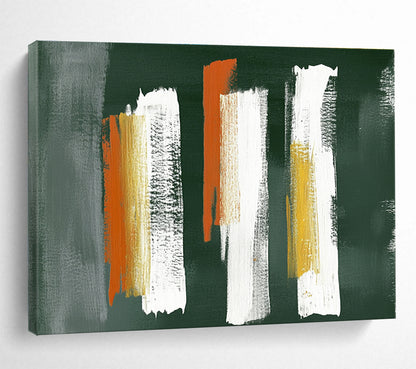 Bold Brushstrokes on Dark Art for Industrial - Style Bar & Modern Art Studio SC494