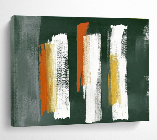Bold Brushstrokes on Dark Art for Industrial - Style Bar & Modern Art Studio SC494