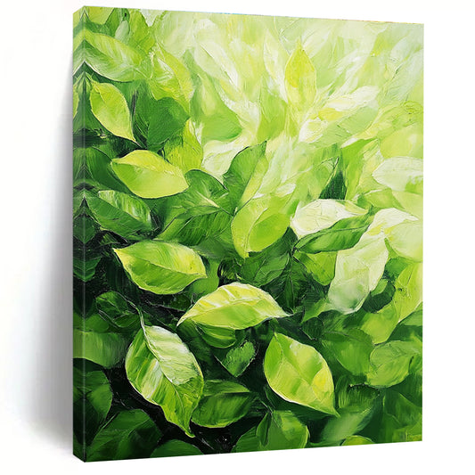 Lush Green Leaves Art for Nature - Inspired Home Kitchen & Botanical Café STSC1032