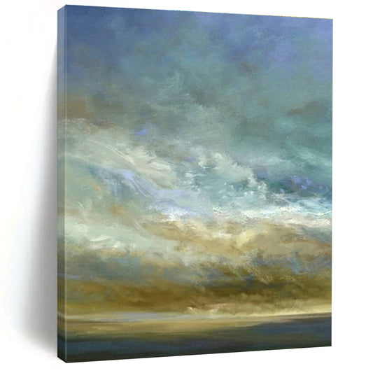 Gradient Sky & Sea Art for Coastal Bedroom & Beachfront Café DLZ0960