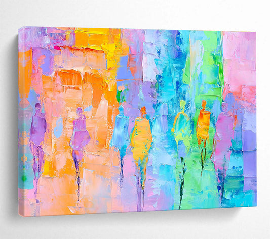 Vibrant Figure Abstract Art for Fashion - Forward Boutique & Artistic Dance Studio SC177