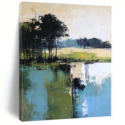 Vibrant Lake Reflection Art for Country Estate & Art - Centric Restaurant STSC098