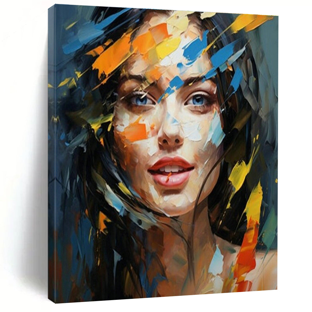 Colorful Woman’s Portrait Art for Fashion - Forward Home Dressing Room & Artistic Makeup Studio DLZ1538