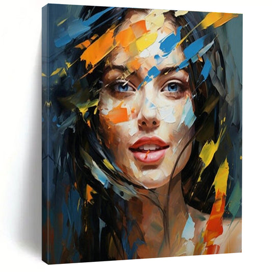 Colorful Woman’s Portrait Art for Fashion - Forward Home Dressing Room & Artistic Makeup Studio DLZ1538
