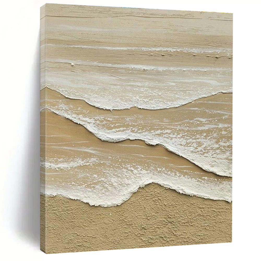 Textured Beach Wave Art for Coastal Home & Seaside Café DLZ1991