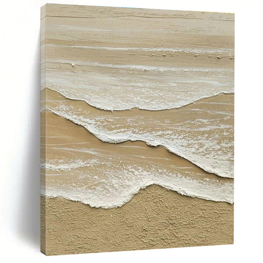 Textured Beach Wave Art for Coastal Home & Seaside Café DLZ1991