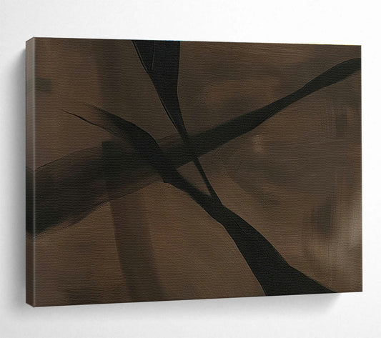 Brown - Black Line Abstract for Industrial - Chic Lounge DLZ2969