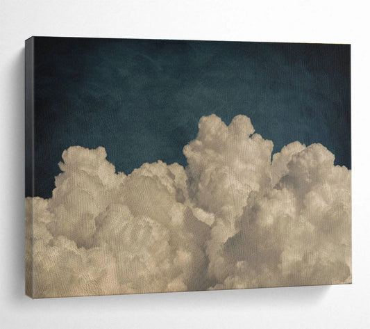 Vintage Cloud Oil Painting for Retro - Inspired Living Rooms DLZ2508