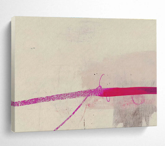 Pink - Purple Line Abstract Art for Minimalist Studio Workspaces DLZ2663