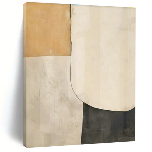 Repeated Geometric Patchwork Abstract Art for Minimalist Bedroom & Modern Art Exhibition DLZ1949