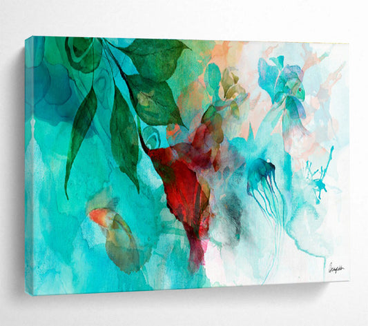 Marine Life Watercolor Art for Beach House Bathroom DLZ2922