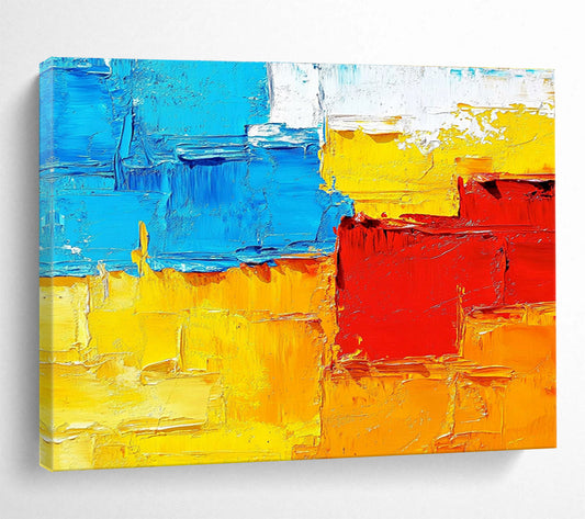 Color - Blocked Abstract Art for Contemporary Art Gallery & Vibrant Café SC261