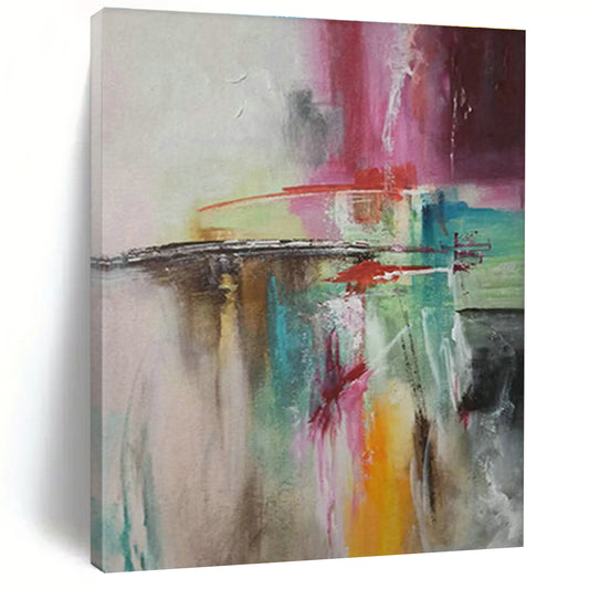 Colorful Abstract Art for Bohemian - Style Living Room Sofasides DLZ0056