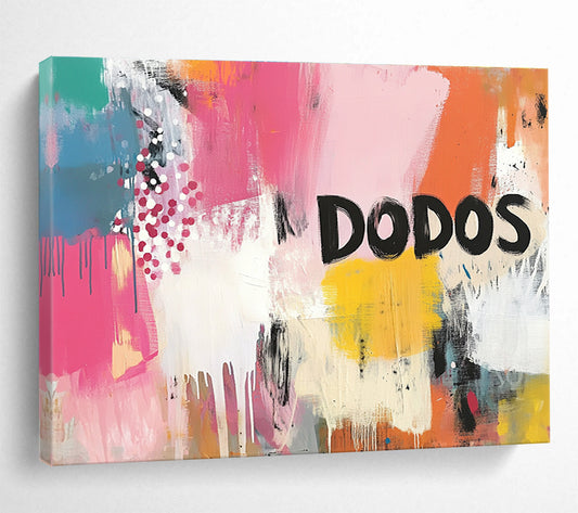 Colorful “DODOS” Graffiti Art for Urban - Style Bar & Art - Lovers’ Den SC456