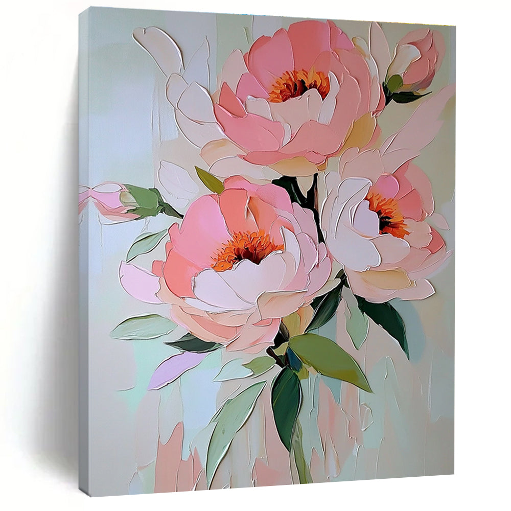 Pink Flower Bouquet 2 Art for Botanical Wedding Venue & Charming Home Bedroom STSC1413