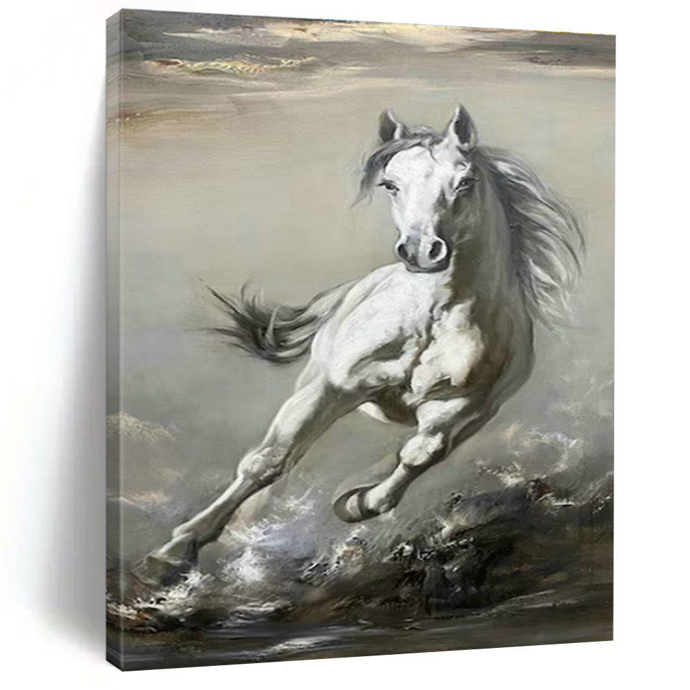 Galloping Horse Art for Equestrian Club & Classic Home Study DLZ2042