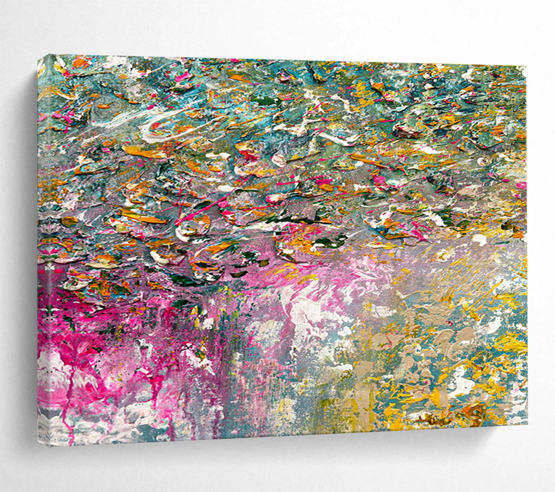 Color - Splashed Floral Art for Creative Studio Collaboration Space Walls DLZ3304