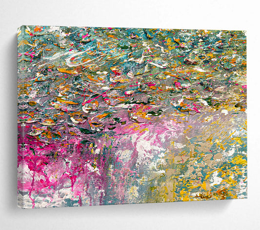 Color - Splashed Floral Art for Creative Studio Collaboration Space Walls DLZ3304