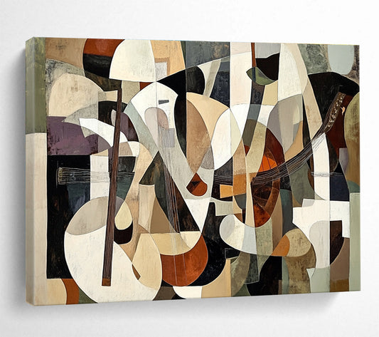 Cubist Musical Instruments Art for Music Studio & Art Gallery Café SC395