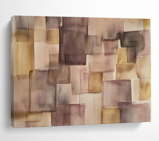 Warm Abstract Art for Cozy Living Room & Café Lounge SC620