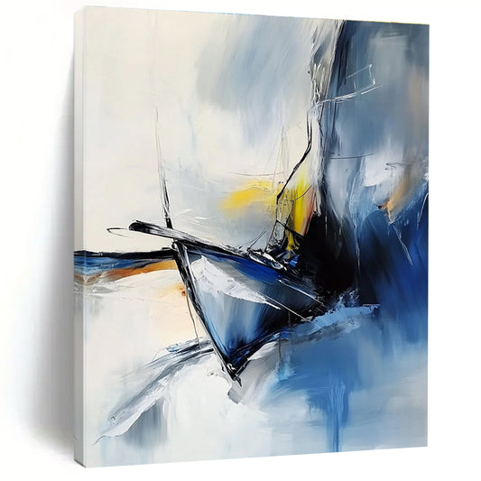 Abstract Sailing Boat for Nautical - Themed Home & Coastal Café STSC645