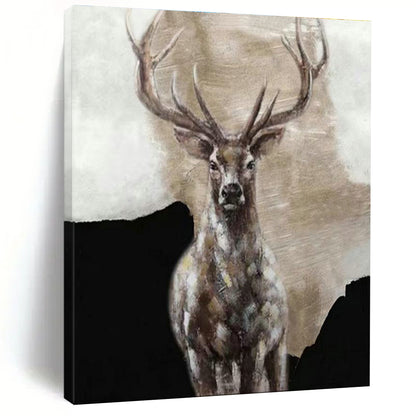 Majestic Stag Portrait for Rustic Lodge & Wildlife - Themed Office DLZ2162