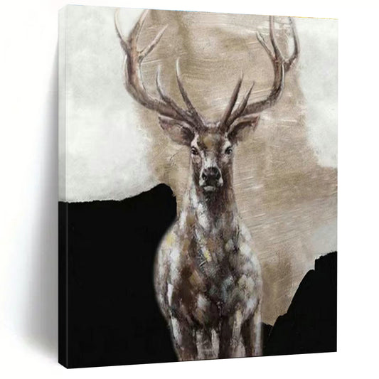 Majestic Stag Portrait for Rustic Lodge & Wildlife - Themed Office DLZ2162