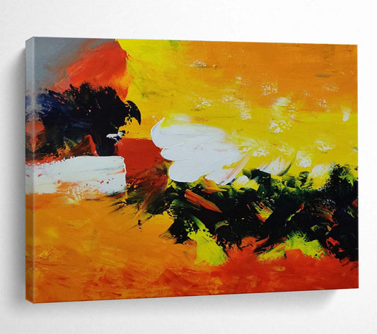 Vibrant Orange - Yellow Abstract Creation to Ignite Creativity in Dynamic Creative Studios DLZ3036